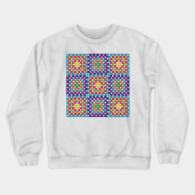 Granny Squares Crewneck Sweatshirt by Julia_Faranchuk